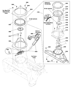 Chute Rotation Group - Remote Diagram and Parts List for SS22E (1696314-00)(2012) Briggs and Stratton Snow Blower